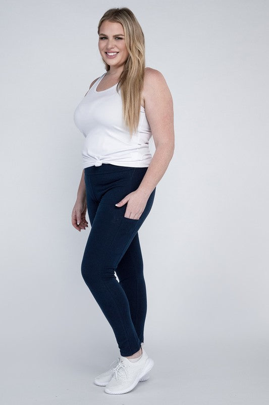 Plus Everyday Leggings with Pockets king-general-store-5710.myshopify.com