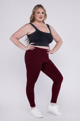 Plus Premium Cotton Full Length Leggings king-general-store-5710.myshopify.com