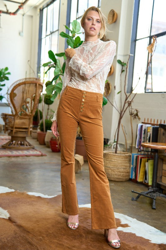 Plus Corduroy Flare Pants king-general-store-5710.myshopify.com