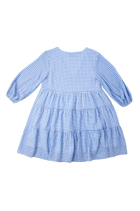 Gingham Checked Tiered Dress king-general-store-5710.myshopify.com