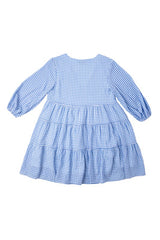 Gingham Checked Tiered Dress king-general-store-5710.myshopify.com