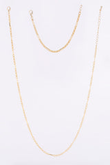 Gold Clip Chain Bracelet and Necklace Set king-general-store-5710.myshopify.com