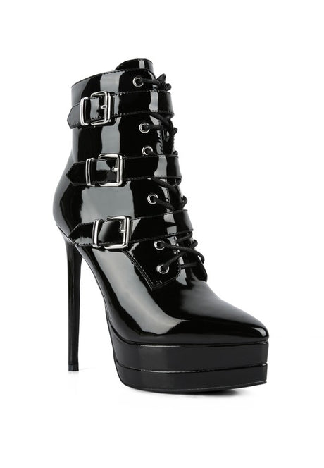 High Heeled Patent PU Stiletto Boot king-general-store-5710.myshopify.com