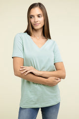 Cotton V-Neck Short Sleeve T-Shirts