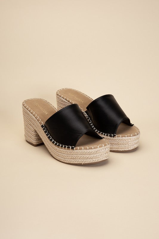 LOCK-1 Espadrille Mule Heels king-general-store-5710.myshopify.com