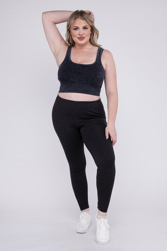 Plus Premium Cotton Full Length Leggings king-general-store-5710.myshopify.com