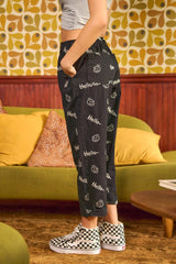 Smiley Face Pattern Baggy Casual Pants king-general-store-5710.myshopify.com