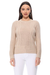 Cute Cable  Long Sleeve Sweater Knit Pullover king-general-store-5710.myshopify.com