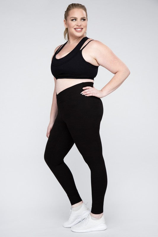 Plus Size V-Waist Full Length Leggings king-general-store-5710.myshopify.com