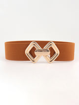 Geometric Buckle Elastic Wide Belt king-general-store-5710.myshopify.com