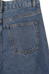 Mid Blue Straight Denim Jeans king-general-store-5710.myshopify.com