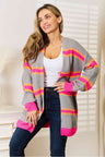 Woven Right Ribbed Long Sleeve Cardigan king-general-store-5710.myshopify.com