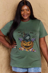 Simply Love Full Size Jack-O'-Lantern Graphic T-Shirt king-general-store-5710.myshopify.com