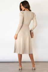 Round Neck Long Sleeve Tie Waist Sweater Dress king-general-store-5710.myshopify.com