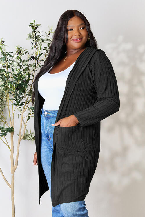 Basic Bae Full Size Ribbed Open Front Long Sleeve Cardigan king-general-store-5710.myshopify.com