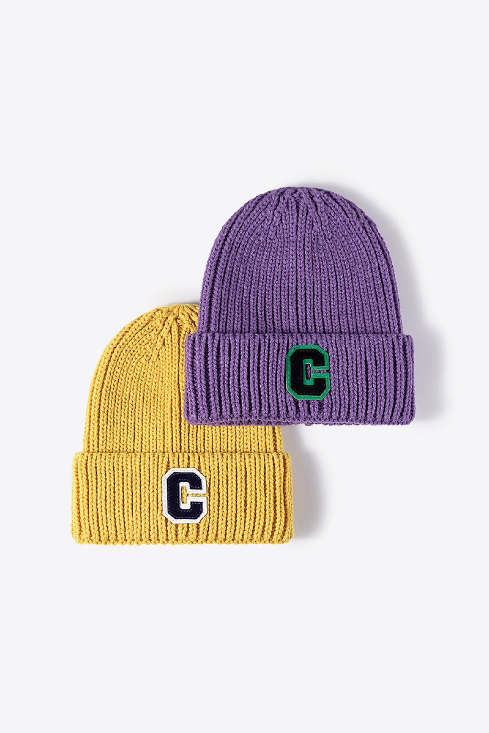 Letter C Patch Cuffed Beanie king-general-store-5710.myshopify.com