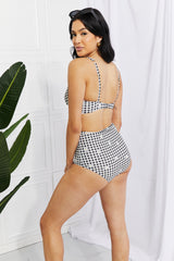 Marina West Swim Take A Dip Twist High-Rise Bikini in Black king-general-store-5710.myshopify.com