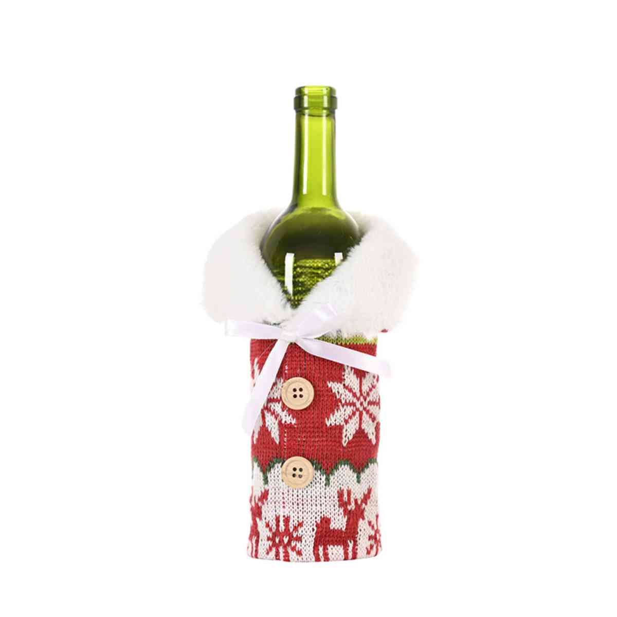 Snowflake Wine Bottle Cover king-general-store-5710.myshopify.com