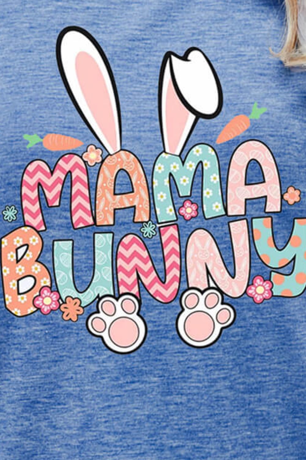 MAMA BUNNY Easter Graphic Short Sleeve Tee king-general-store-5710.myshopify.com