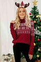 Christmas Snowflake Fair Isle Turtleneck Sweater king-general-store-5710.myshopify.com