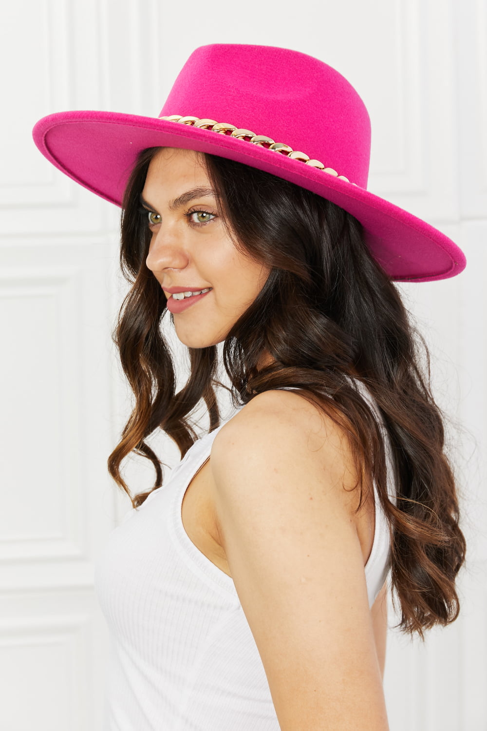 Fame Keep Your Promise Fedora Hat in Pink king-general-store-5710.myshopify.com