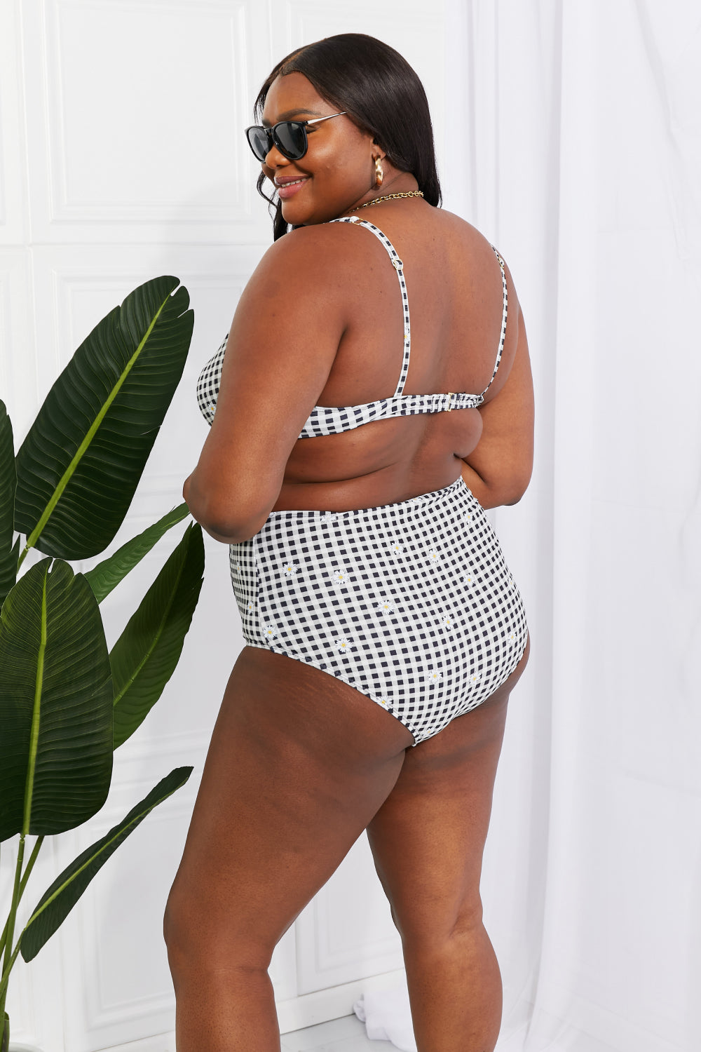 Marina West Swim Take A Dip Twist High-Rise Bikini in Black king-general-store-5710.myshopify.com