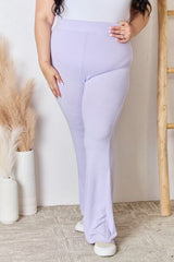 RISEN Full Size High Waist Ultra Soft Knit Flare Pants king-general-store-5710.myshopify.com