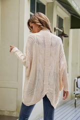 Mixed Knit Open Front Dolman Sleeve Cardigan king-general-store-5710.myshopify.com