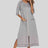 Zip Up Slit Round Neck Night Dress with Pockets king-general-store-5710.myshopify.com