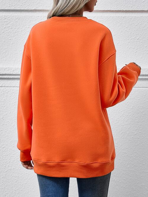 FELIZ NAVIDAD Round Neck Drop Shoulder Sweatshirt king-general-store-5710.myshopify.com