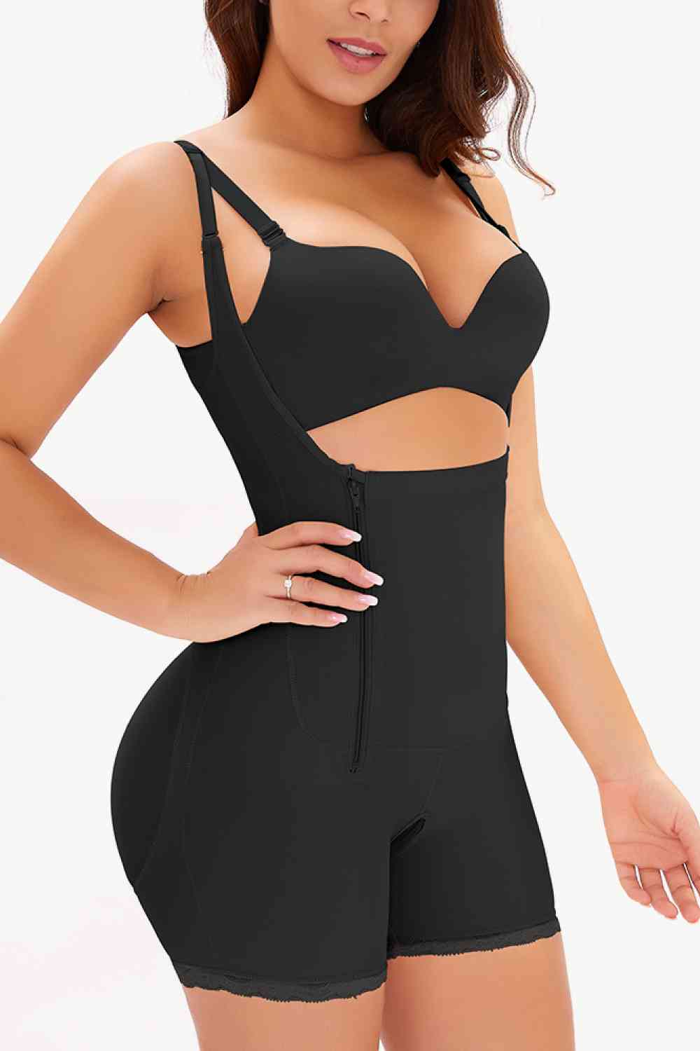 Full Size Side Zipper Under-Bust Shaping Bodysuit king-general-store-5710.myshopify.com