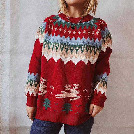 Christmas Element Long Sleeve Sweater king-general-store-5710.myshopify.com