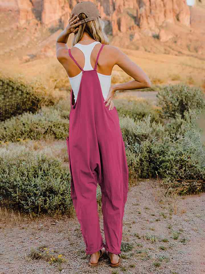 Double Take Full Size Sleeveless V-Neck Pocketed Jumpsuit king-general-store-5710.myshopify.com