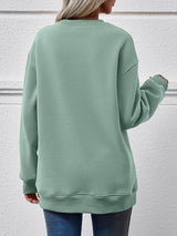 FELIZ NAVIDAD Round Neck Drop Shoulder Sweatshirt king-general-store-5710.myshopify.com