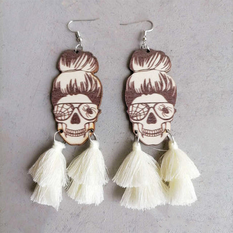 Spider Grandma Tassel Detail Dangle Earrings king-general-store-5710.myshopify.com