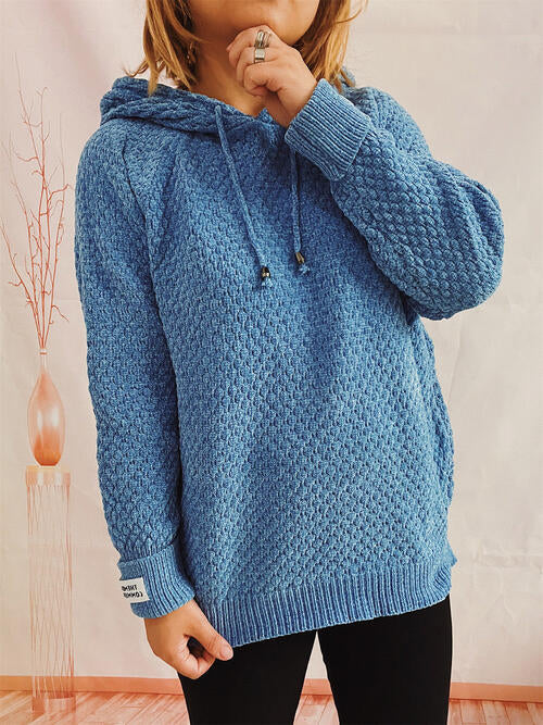 Drawstring Long Sleeve  Hooded Sweater king-general-store-5710.myshopify.com