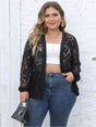 Plus Size Lace Open Front Cardigan king-general-store-5710.myshopify.com