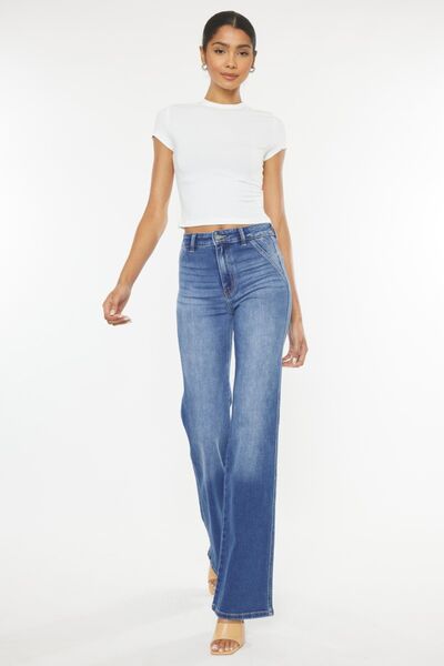 Kancan Ultra High Waist Gradient Flare Jeans king-general-store-5710.myshopify.com