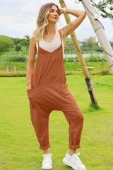 Double Take Full Size Sleeveless V-Neck Pocketed Jumpsuit king-general-store-5710.myshopify.com