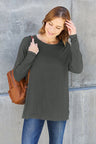 Basic Bae Full Size Round Neck Dropped Shoulder T-Shirt king-general-store-5710.myshopify.com