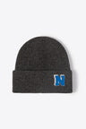 Letter N Patch Cuffed Knit Beanie king-general-store-5710.myshopify.com