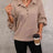 Collared Neck Buttoned Sweatshirt with Pocket king-general-store-5710.myshopify.com