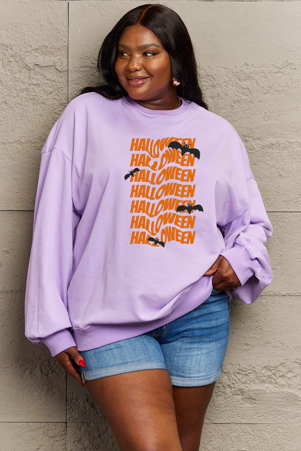 Simply Love Full Size HALLOWEEN Graphic Sweatshirt king-general-store-5710.myshopify.com