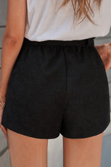 Paperbag Waist Belted Pocket Shorts king-general-store-5710.myshopify.com