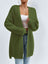 Open Front Dropped Shoulder Slit Cardigan king-general-store-5710.myshopify.com