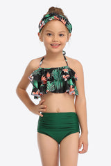 Printed Layered Halter Neck Two-Piece Swim Set king-general-store-5710.myshopify.com