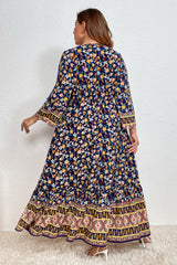 Plus Size Bohemian Round Neck Maxi Dress king-general-store-5710.myshopify.com