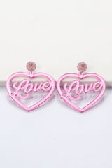 Heart Shape Acrylic Dangle Earrings king-general-store-5710.myshopify.com