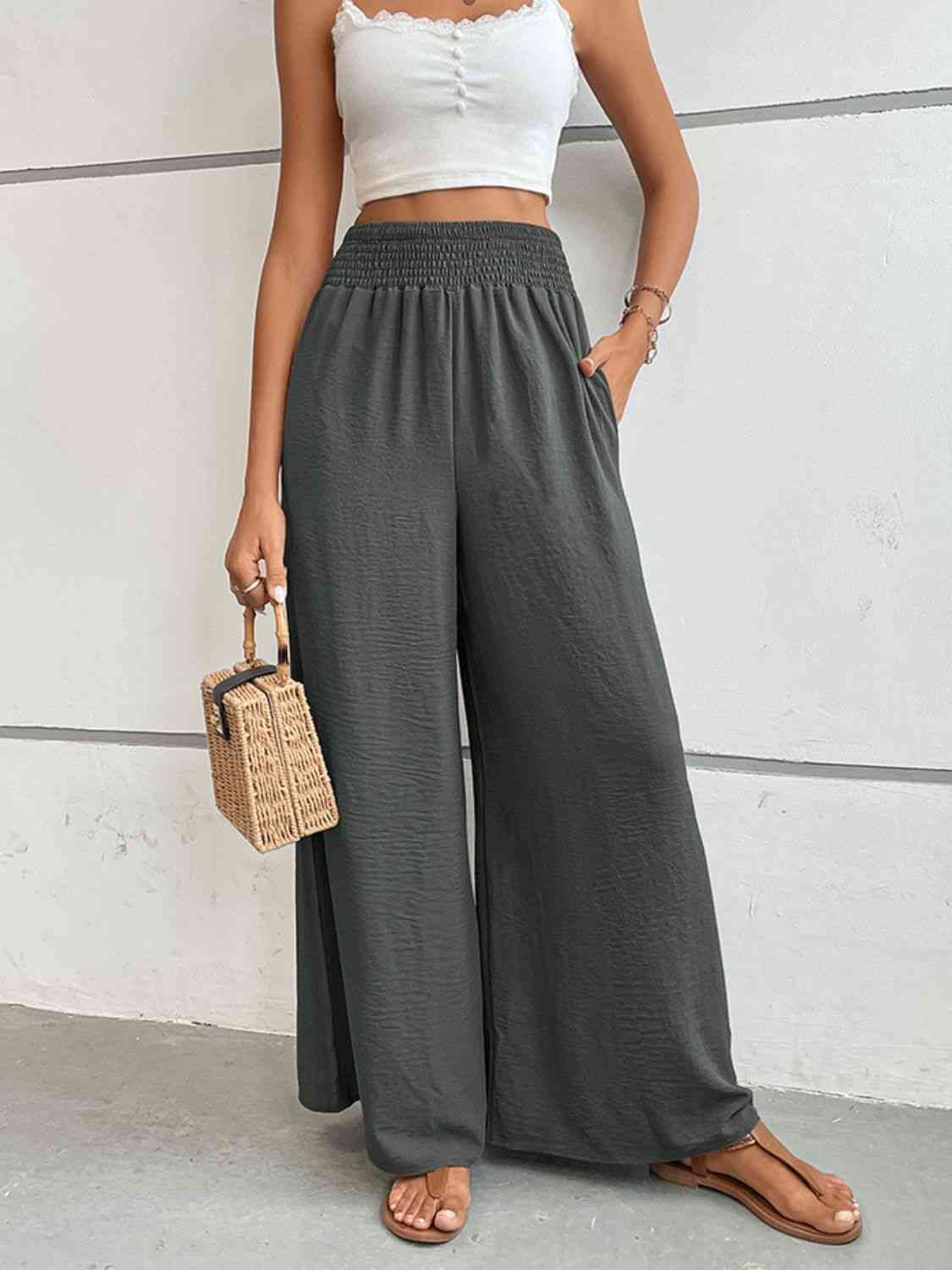 Wide Waistband Relax Fit Long Pants king-general-store-5710.myshopify.com