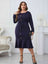 Melo Apparel Plus Size Buttoned Round Neck Tie Belt Midi Dress king-general-store-5710.myshopify.com